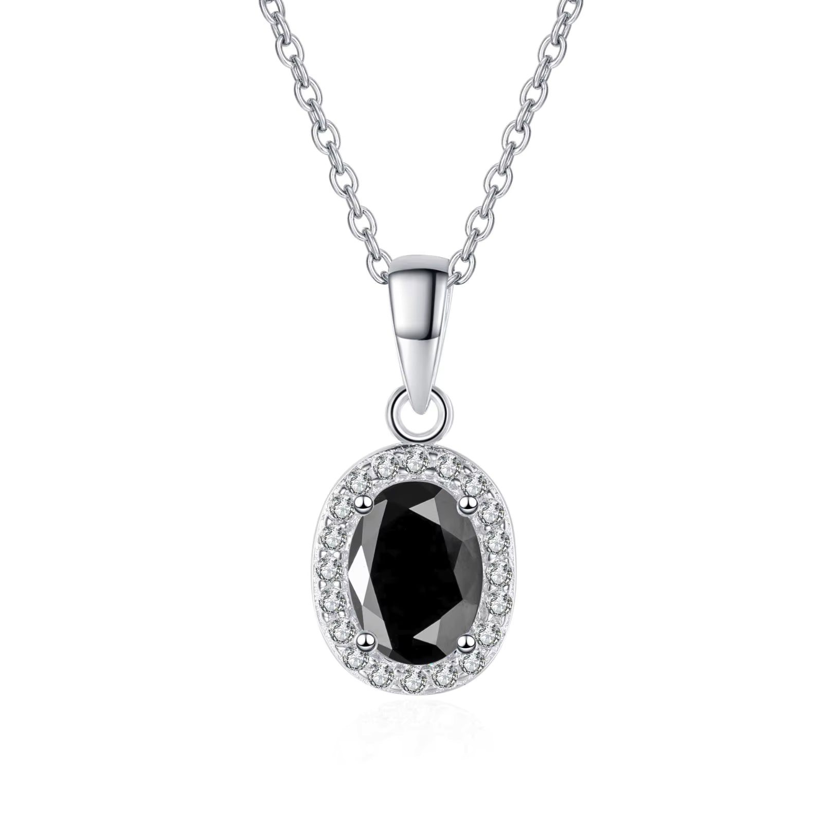 Vixonna Women's Moissanite Pendant Necklace 1ct D Color 925 Silver