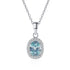 Vixonna Women's Moissanite Pendant Necklace 1ct D Color 925 Silver