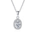 Vixonna Women's Moissanite Pendant Necklace 1ct D Color 925 Silver