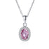 Vixonna Women's Moissanite Pendant Necklace 1ct D Color 925 Silver