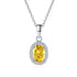 Vixonna Women's Moissanite Pendant Necklace 1ct D Color 925 Silver