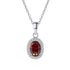 Vixonna Women's Moissanite Pendant Necklace 1ct D Color 925 Silver