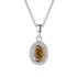 Vixonna Women's Moissanite Pendant Necklace 1ct D Color 925 Silver