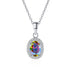 Vixonna Women's Moissanite Pendant Necklace 1ct D Color 925 Silver