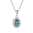 Vixonna Women's Moissanite Pendant Necklace 1ct D Color 925 Silver