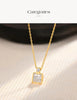 Vixonna Women's Moissanite Pendant Necklace 3ct D Color VVS1 Princess Cut