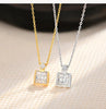 Vixonna Women's Moissanite Pendant Necklace 3ct D Color VVS1 Princess Cut