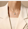 Vixonna Women's Moissanite Pendant Necklace 3ct D Color VVS1 Princess Cut