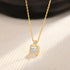 Vixonna Women's Moissanite Pendant Necklace 3ct D Color VVS1 Princess Cut