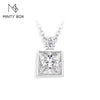 Vixonna Women's Moissanite Pendant Necklace 3ct D Color VVS1 Princess Cut