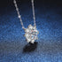 Vixonna Women's Moissanite Pendant Necklace 925 Silver 1ct D Color VVS1
