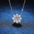Vixonna Women's Moissanite Pendant Necklace 925 Silver 1ct D Color VVS1