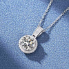 Vixonna Women's Moissanite Pendant Necklace 925 Silver D Color VVS1