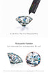 Vixonna Women's Moissanite Pendant Necklace 925 Silver D Color VVS1