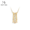 Vixonna Women's Moissanite Pendant Necklace 925 Silver D Color VVS1