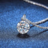 Vixonna Women's Moissanite Pendant Necklace 925 Silver D Color VVS1