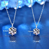 Vixonna Women's Moissanite Pendant Necklace 925 Silver D Color VVS1