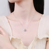 Vixonna Women's Moissanite Pendant Necklace 925 Silver D Color VVS1