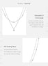 Vixonna Women's Moissanite Pendant Necklace 925 Silver D Color VVS1