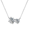 Vixonna Women's Moissanite Pendant Necklace 925 Silver D Color VVS1