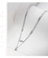Vixonna Women's Moissanite Pendant Necklace 925 Silver D Color VVS1