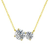 Vixonna Women's Moissanite Pendant Necklace 925 Silver D Color VVS1