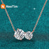 Vixonna Women's Moissanite Pendant Necklace 925 Silver D Color VVS1