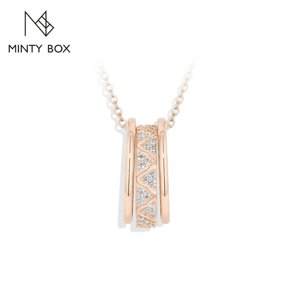 Vixonna Women's Moissanite Pendant Necklace 925 Silver D Color VVS1