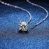 Vixonna Women's Moissanite Pendant Necklace 925 Silver D Color VVS1