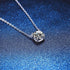 Vixonna Women's Moissanite Pendant Necklace 925 Silver D Color VVS1