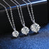 Vixonna Women's Moissanite Pendant Necklace 925 Silver D Color VVS1