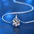 Vixonna Women's Moissanite Pendant Necklace 925 Silver D Color VVS1