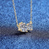 Vixonna Women's Moissanite Pendant Necklace 925 Silver D Color VVS1