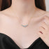Vixonna Women's Moissanite Pendant Necklace 925 Silver D Color VVS1