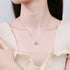 Vixonna Women's Moissanite Pendant Necklace 925 Silver D Color VVS1