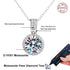Vixonna Women's Moissanite Pendant Necklace 925 Silver D Color VVS1