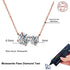 Vixonna Women's Moissanite Pendant Necklace 925 Silver D Color VVS1