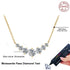 Vixonna Women's Moissanite Pendant Necklace 925 Silver D Color VVS1