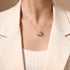 Vixonna Women's Moissanite Pendant Necklace 925 Silver D Color VVS1