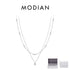 Vixonna Women's Moissanite Pendant Necklace 925 Silver D Color VVS1