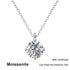 Vixonna Women's Moissanite Pendant Necklace 925 Silver D Color VVS1