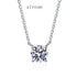 Vixonna Women's Moissanite Pendant Necklace 925 Silver D Color VVS1
