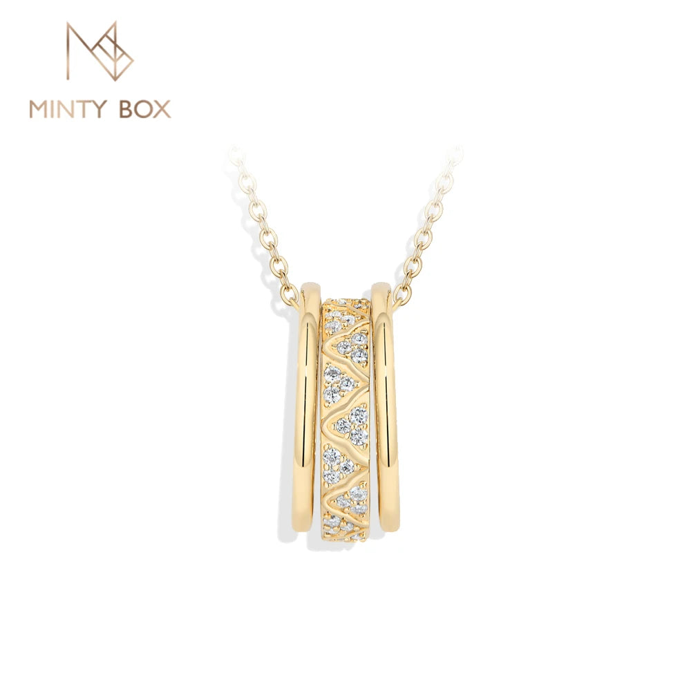 Vixonna Women's Moissanite Pendant Necklace 925 Silver D Color VVS1