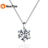 Vixonna Women's Moissanite Pendant Necklace 925 Silver D Color VVS1