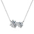 Vixonna Women's Moissanite Pendant Necklace 925 Silver D Color VVS1