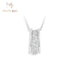 Vixonna Women's Moissanite Pendant Necklace 925 Silver D Color VVS1