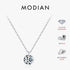 Vixonna Women's Moissanite Pendant Necklace 925 Silver D Color VVS1 Round