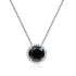 Vixonna Women's Moissanite Pendant Necklace 925 Silver D Color VVS1 Round
