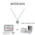 Vixonna Women's Moissanite Pendant Necklace 925 Silver D Color VVS1 Round