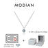 Vixonna Women's Moissanite Pendant Necklace 925 Silver D Color VVS1 Round